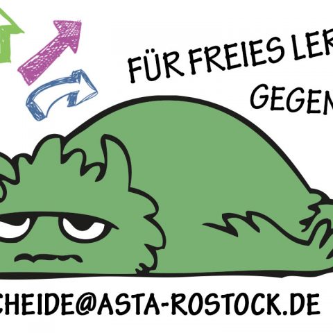Grünes Ungeheuer gegen die Anwesenheitspflicht